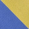 Blue Microfiber Blue & Gold Stripe Extra Long Tie