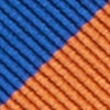 Blue Microfiber Blue & Orange Stripe