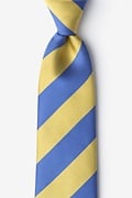 Blue Microfiber Blue & Gold Stripe