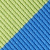 Blue Microfiber Blue and Lime Stripe Extra Long Tie