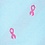Blue Microfiber Breast Cancer Ribbon Self-Tie Bow Tie