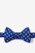 Hanukkah Menorah Blue Self-Tie Bow Tie Photo (0)