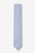 Blue Kensington Seersucker Skinny Tie Photo (1)