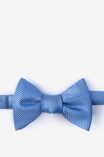 Blue Silk Goose Self-Tie Bow Tie | Ties.com