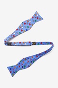 Rainbow Fleet Blue Self-Tie Bow Tie Photo (1)