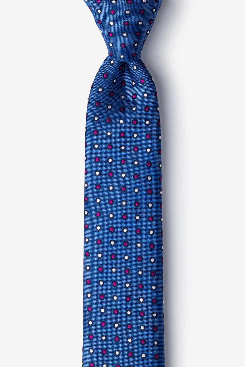 Blue Silk Rocas Atoll Skinny Tie | Ties.com