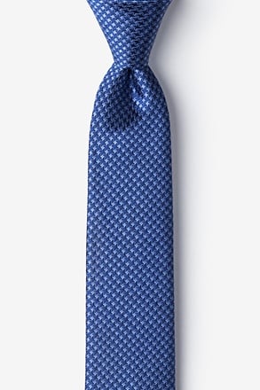 Spaatz Blue Skinny Tie