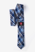 William Plaid Blue Skinny Tie Photo (1)