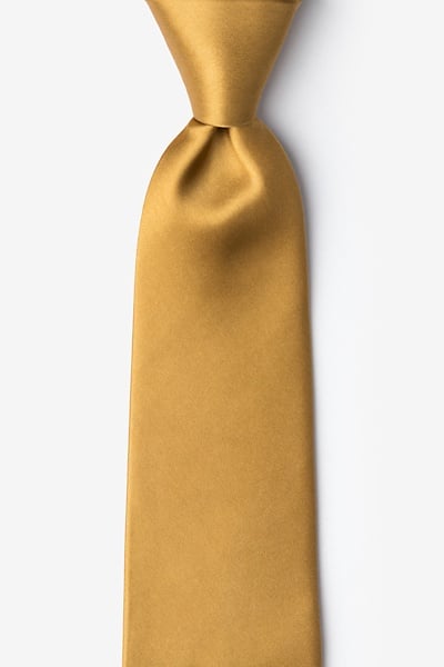 Bright Gold Silk Bright Gold Extra Long Tie