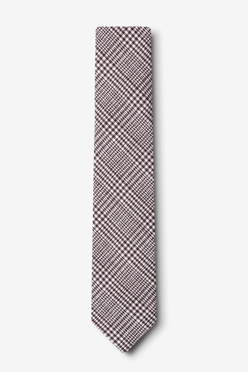 Brown Cotton Cottonwood Skinny Tie | Ties.com