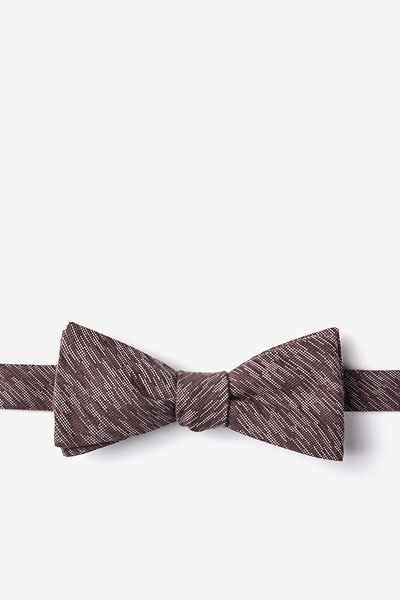 Brown Cotton Springfield Skinny Bow Tie | Ties.com