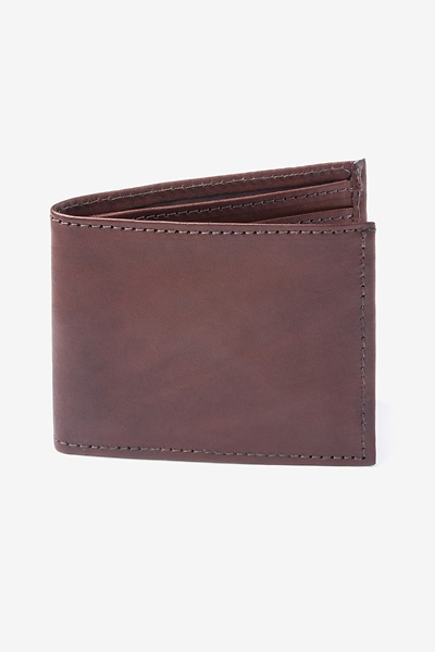 Brown Leather Bi-Fold Wallet | Alynn Wallet | Ties.com