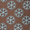 Brown Microfiber Snowflakes