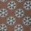 Brown Microfiber Snowflakes Tie