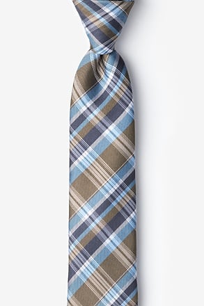 Wrangel Brown Skinny Tie