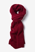 Burgundy Kingston Knit Scarf Photo (0)