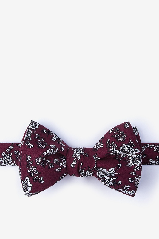 maroon bow tie