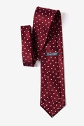 Burgundy with White Dots Tie Photo (1)