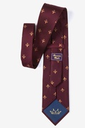 Fleur De Lis Burgundy Tie Photo (1)