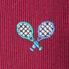 Burgundy Silk What A Racquet Tie