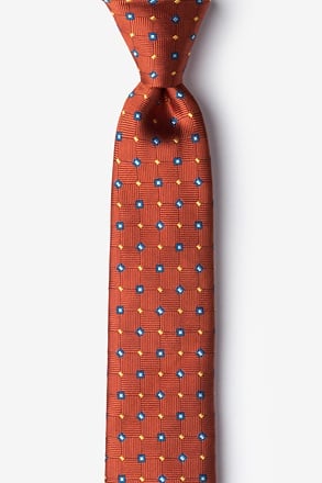 Hoste Burnt Orange Skinny Tie