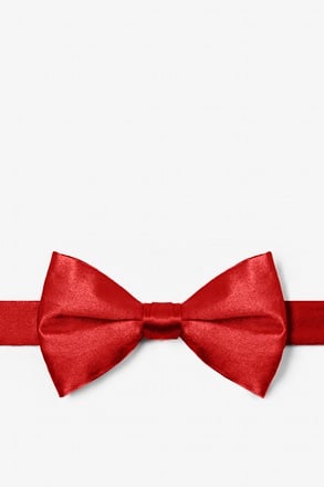 Candy Apple Red Pre-Tied Bow Tie