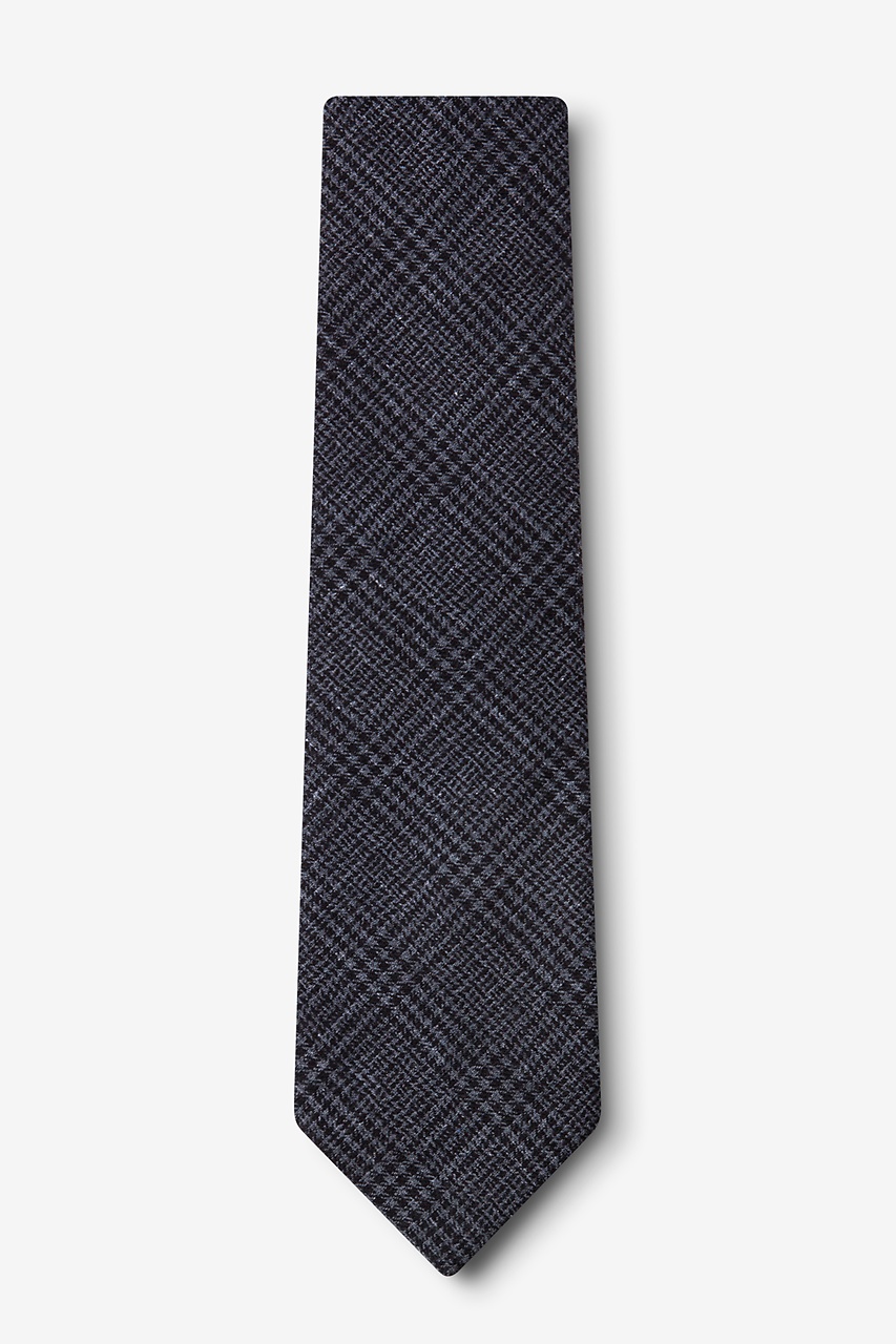 Charcoal Cotton Cottonwood Extra Long Tie | Ties.com