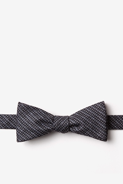 Charcoal Cotton Gilbert Skinny Bow Tie | Ties.com