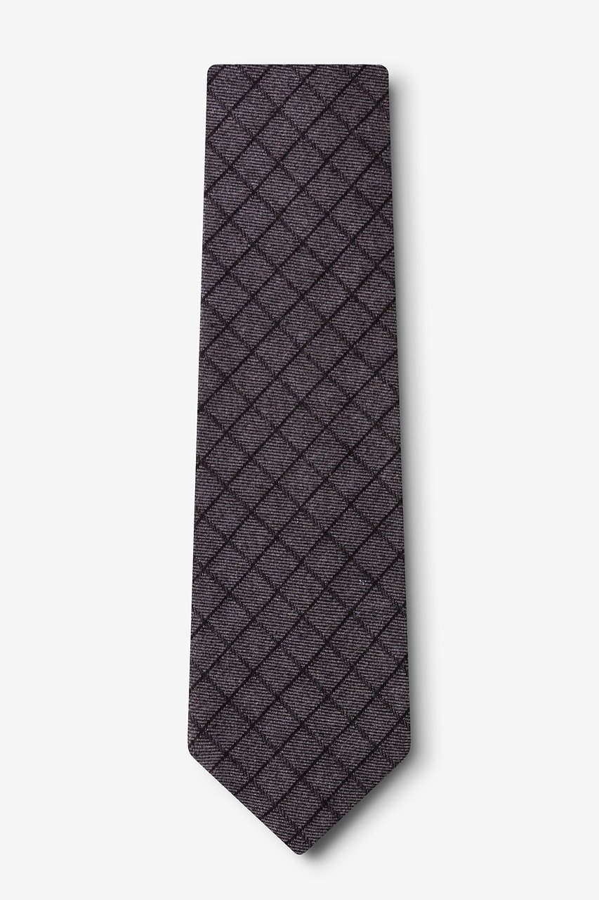Charcoal Cotton San Luis Extra Long Tie | Ties.com