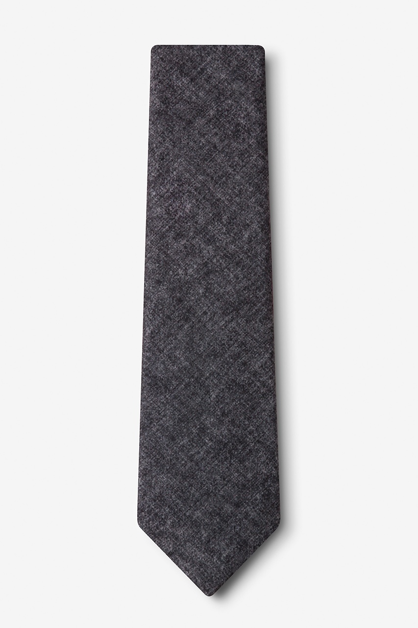 Charcoal Cotton Yuma Extra Long Tie | Ties.com