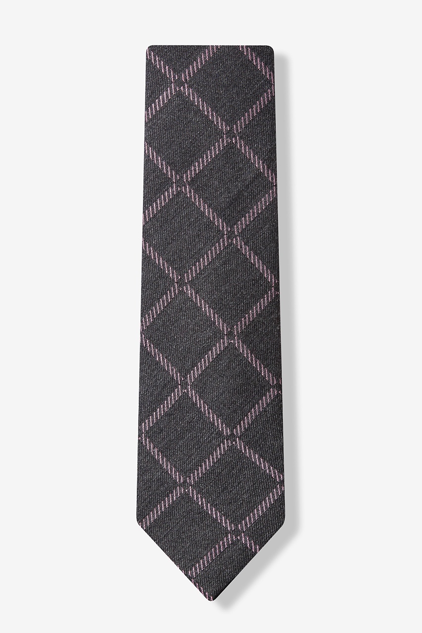 Charcoal Wool Turin Square Tie | Ties.com