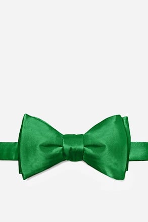 _Christmas Green Self-Tie Bow Tie_