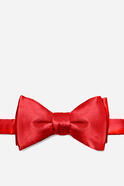 Christmas Red Silk Christmas Red Self-Tie Bow Tie | Ties.com