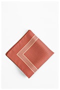 Polkadot and Stripe Pocket Square Coral Pocket Square Photo (2)