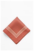 Polkadot and Stripe Pocket Square Coral Pocket Square Photo (0)