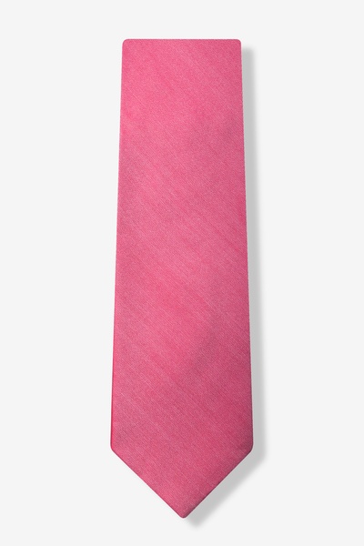 Coral Silk Solid Stitch Tie | Ties.com
