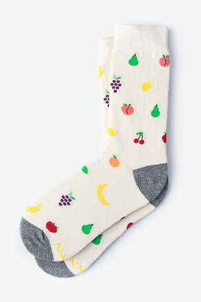 _Mixed Fruit Cream Women's Sock_