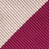 Crimson Microfiber Crimson & Cream Stripe Self-Tie Bow Tie