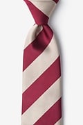 Crimson Microfiber Crimson & Cream Stripe