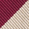 Crimson Microfiber Crimson  and Cream Stripe Extra Long Tie