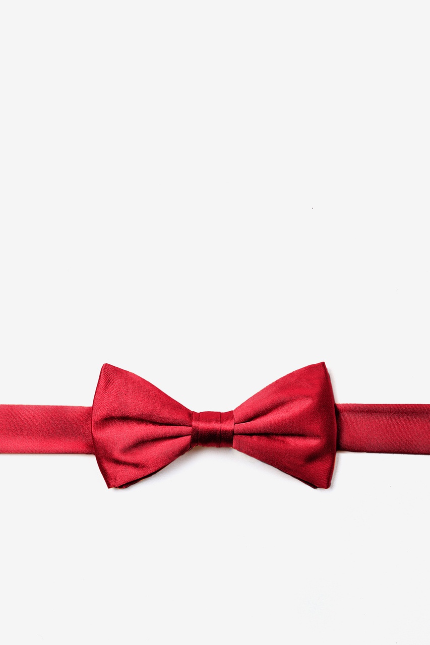 Silk Crimson Red Boys Bow Tie | Ties.com