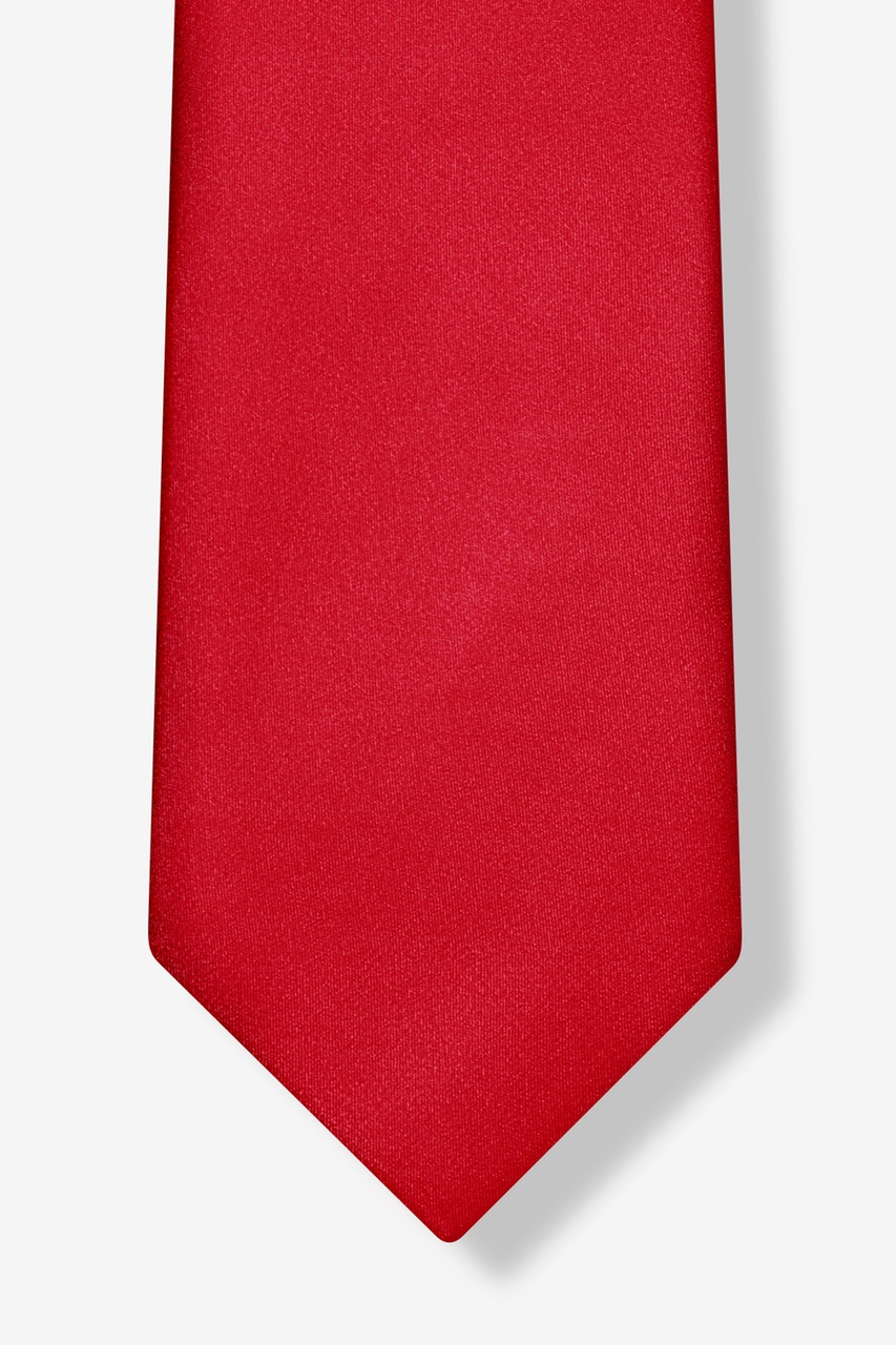 Silk Crimson Red Extra Long Tie | Ties.com