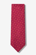 Crimson with Gold Dots Tie Photo (0)