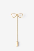 Eyeglasses Gold Lapel Pin Photo (0)