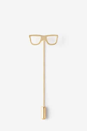 Eyeglasses Gold Lapel Pin