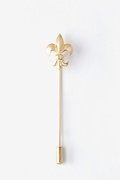 Fleur De Lis Gold Lapel Pin Photo (0)