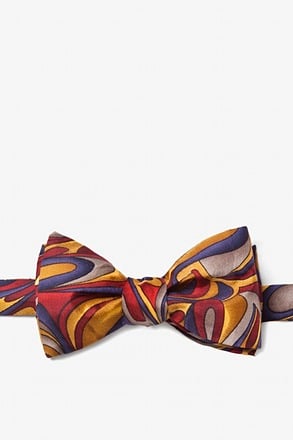 Fluid Paints Gold Self-Tie Bow Tie