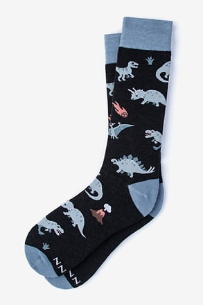 _Dinosaur Gray Sock_
