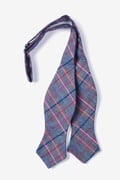 Gray Checkers Diamond Tip Bow Tie Photo (1)