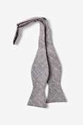 Gray Pennington Dash Self-Tie Bow Tie Photo (1)